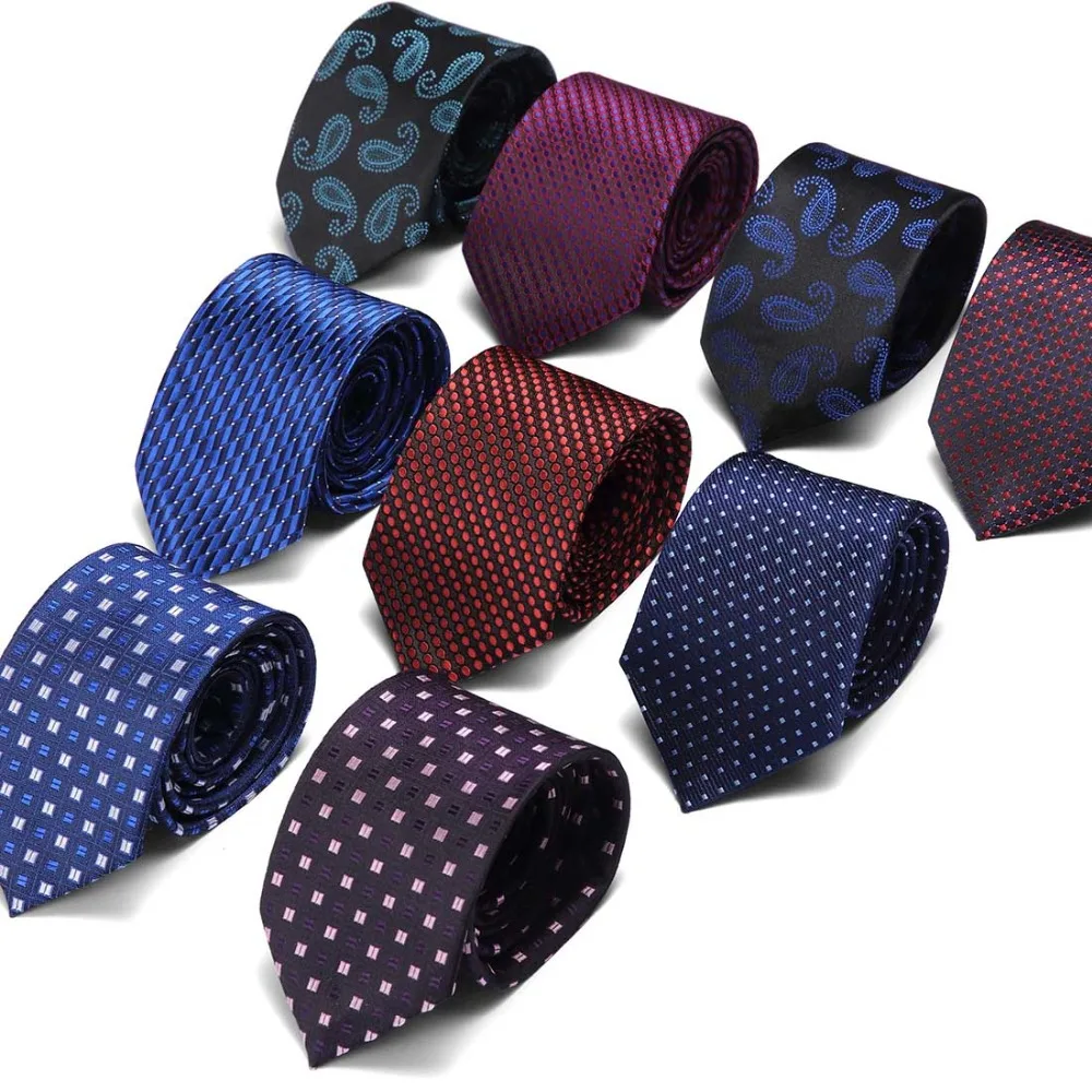 

7.5 cm luxury ties Men Tie Fashion Striped Neckties Corbatas Gravata Jacquard Business man's Wedding dress Slim Men Tie