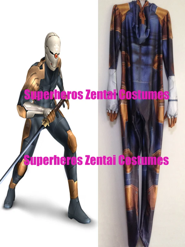 3D принт Серая лиса трофей киборг ниндзя костюм лайкра спандекс Zentai боди на заказ комбинезон, только серый лиса костюм