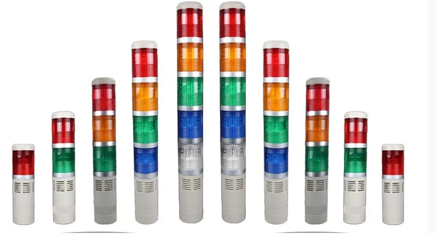 50mm Industrial Signal Tower Light Safety Red Green LED Alarm Lamp Waring Lights 12V 24V