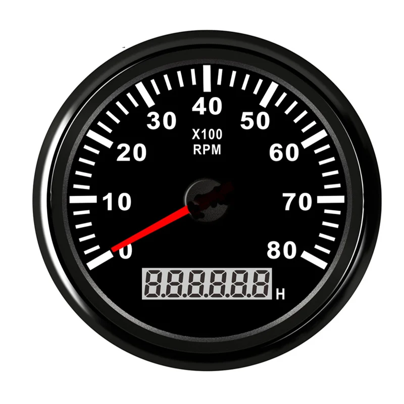 Тахометр автомобильный 85 /52 мм 6000 /8000/ 9990 об/мин|Тахометры| |