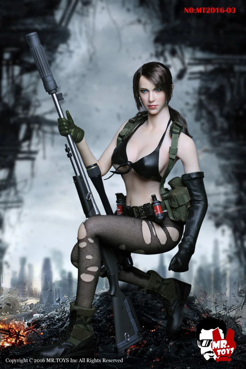 Коллекция 1/6, сексуальная голова снайпера и комплект одежды с военной снайперской моделью rifl для женщин, сантановый цвет, бесшовное тело