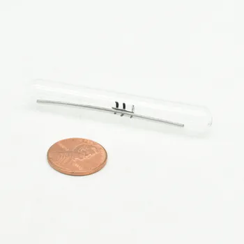 

Metal Hafnium Sealed in Glass for Element Collection 99.9% Pure Hf Hand Made DIY Hobbies Crafts Display Glass Sealed Dia.1*50mm