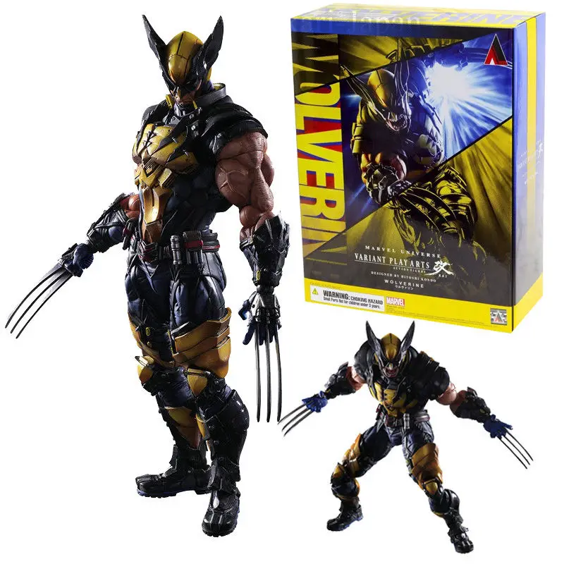 

Marvel Universe Play Arts Kai Wolverine Variant Square Enix Action Figure Statue Anime Figure Collectible Model Toy