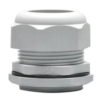 10 шт. Кабельные втулки PG 42 черно-белые водонепроницаемые регулируемые нейлоновые разъемы соединения с прокладками 32-38 мм для электроприборов