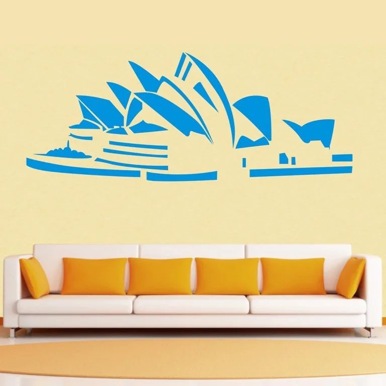 Free-shiping-sydney-opera-house-Wall-Decor-Removable-Vinyl-home-Decal-Kids-wall-Sticker-Art-DIY (2)