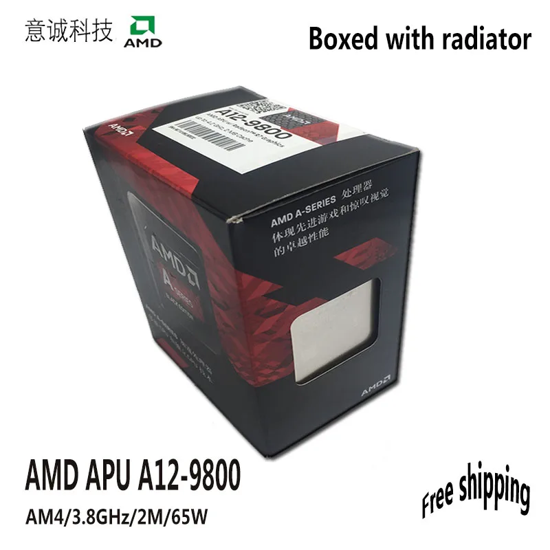 Processeur D Unite Centrale Amd Apu A12 9800 Boitier Avec Radiateur Quad Core 3 8 Ghz 2 Mo Socket Am4 Cache Avec Radeon R7 Bureau Nouveau Aliexpress