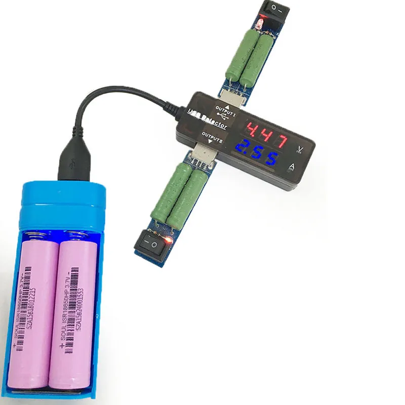 Внешний аккумулятор USB 2x18650 корпус чехол зарядное устройство держатель с