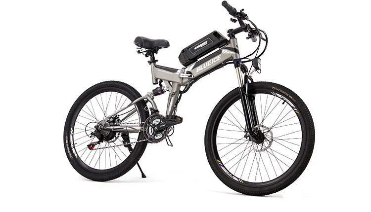 Best 48V 26 inch mountain electric bicycle 24 speed folding bike lithium battery disc brake suspension Power Assisted Cycle MTB EBIKE 11