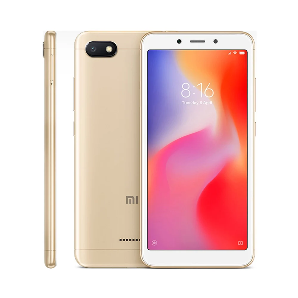 Мобильный телефон Xiaomi Redmi 6A с глобальной версией 2 ГБ 16 четырехъядерный процессор