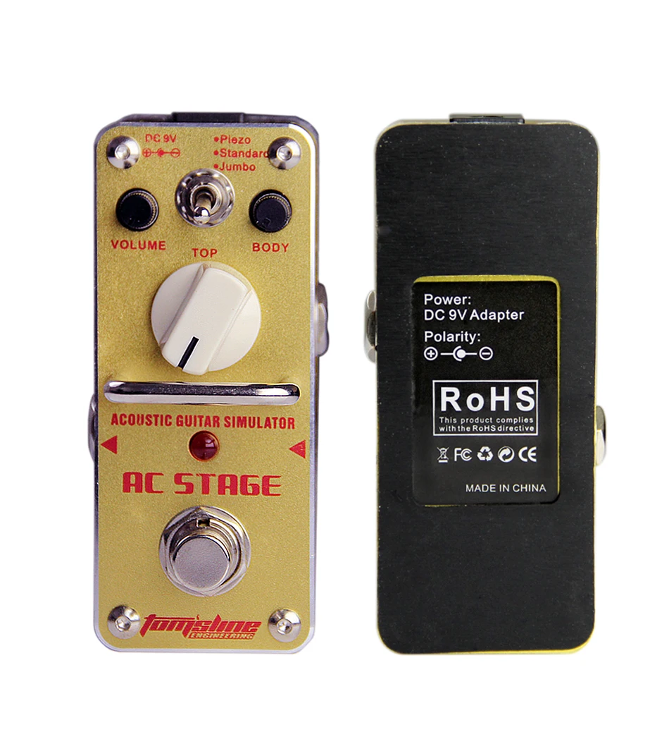 Aroma AAS-3 AC Stage Acoustic Guitar Simulator Effect Pedal True Bypass Guitar Pedal Guitar Accessories