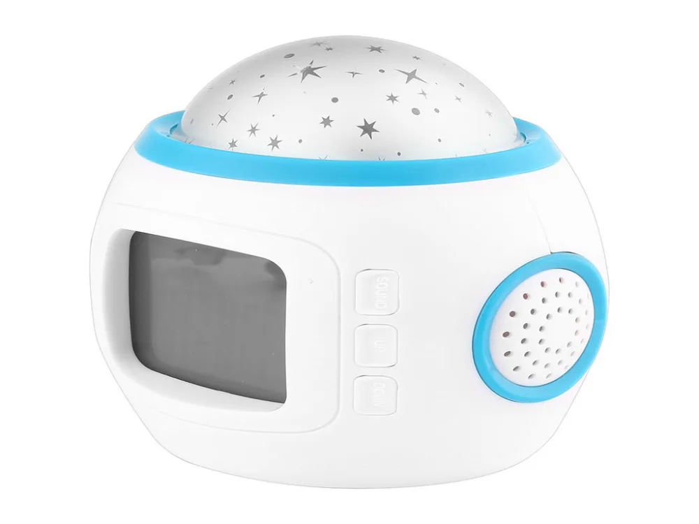LED Starry Sky Projection Calendar Thermometer Music Lcd Digital Alarm Clock New | Дом и сад
