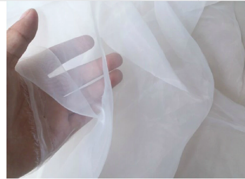 White 150cm 59" Width 30yards Soft Organza Gauze Sheer Fabric Cloth For