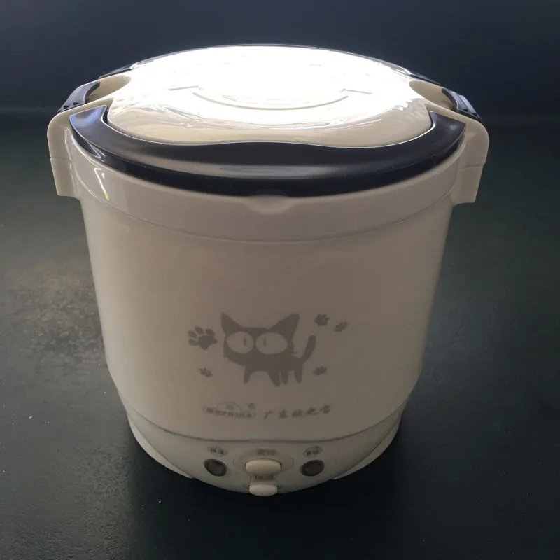 

110V/220V Electric Rice Cooker Mini Portable Rice Cooker with Stainless Steel Steamer Enough for 1-2 Persons