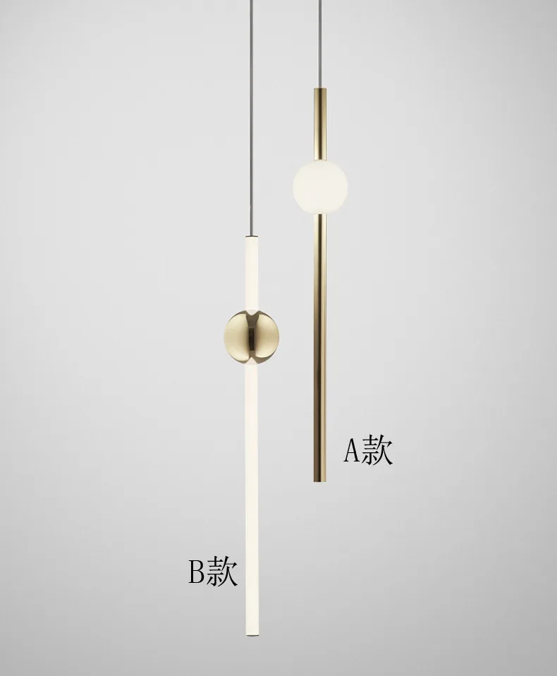 Современный подвесной светильник-труба Orion s для гостиной, Золотой светодиодный подвесной светильник для спальни, кухни, дома, лофт, промышленный декор, светильник