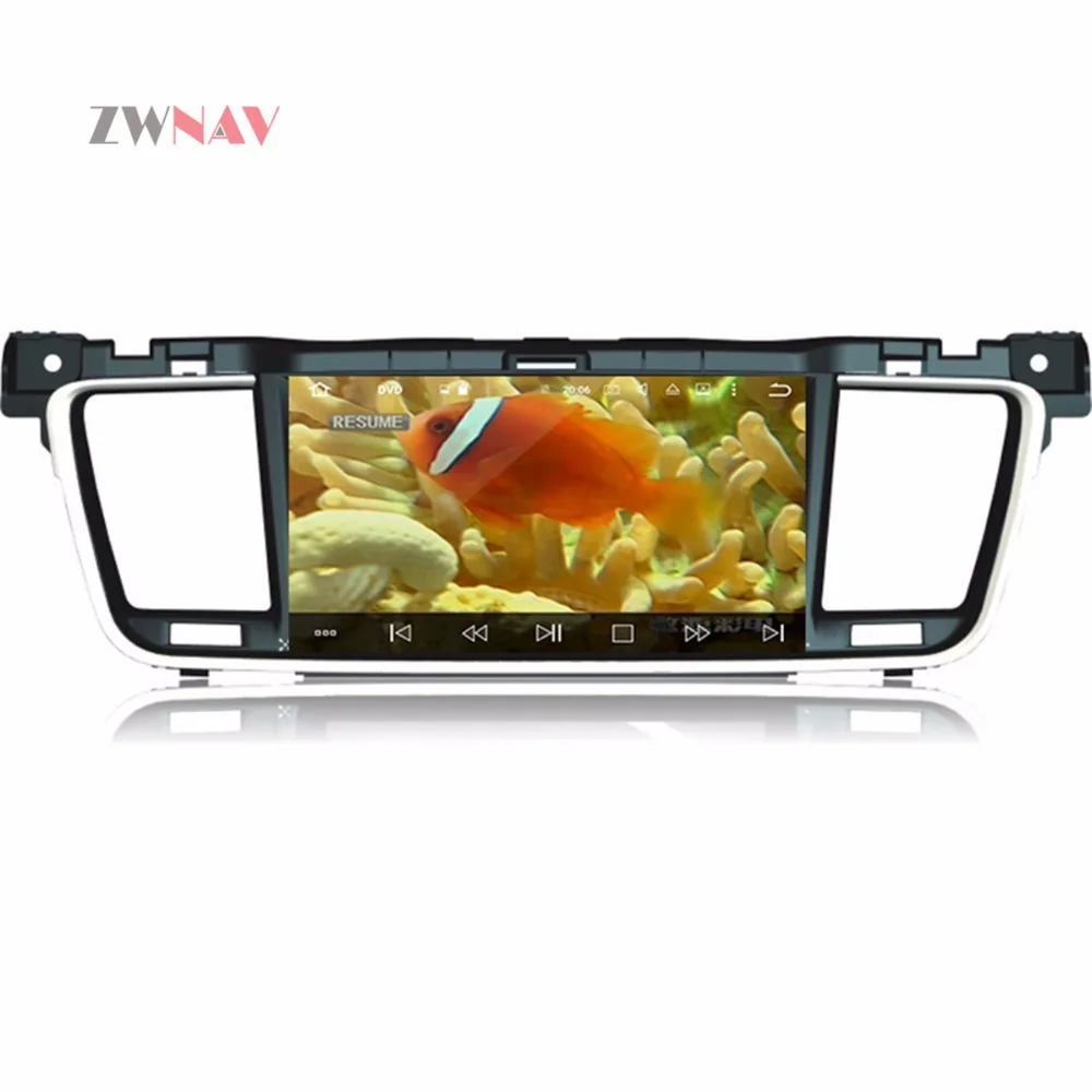 Best 8 Core Android 8.0 ROM 32GB RAM 4GB Car GPS Navigation No DVD Player For PEUGEOT 508 2011-2014 radio stereo unit 4