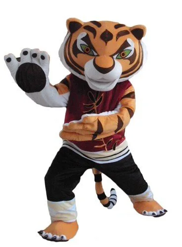

Kung Fu Panda Tigress Mascot Costume Fancy Dress Suit Free Shipping
