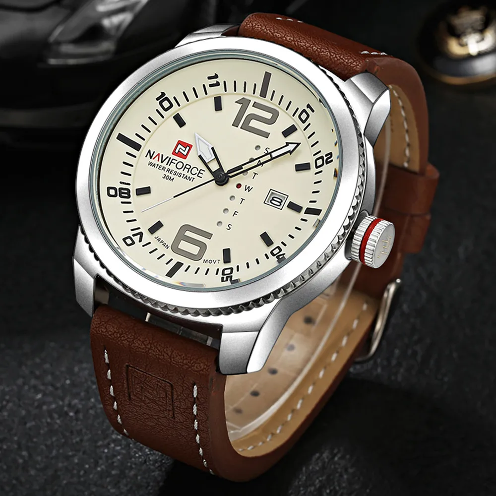 NAVIFORCE Men Military font b Sports b font font b Watches b font Men s Quartz