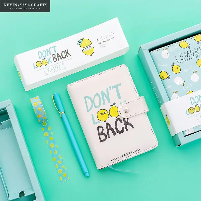 

Cute Notebook Set New Note Book With Pen Set Diary Day Planner Kawaii Journal Stationery School Supplies Study Gift Tools