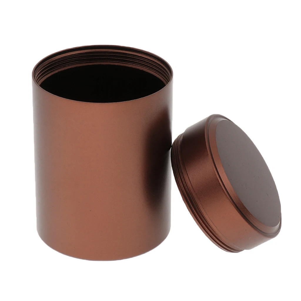 2pcs Aluminium Pill Fob Waterproof Capsule Match Case Battery Holder Outdoor Survival Storage Container Dry Box Tea Caddy
