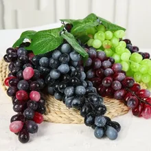 NieNie, 2 шт., искусственный виноград, сделай сам, искусственные фрукты, пластик, искусственные фрукты, искусственный изюм для рождества, дома, свадьбы, украшения