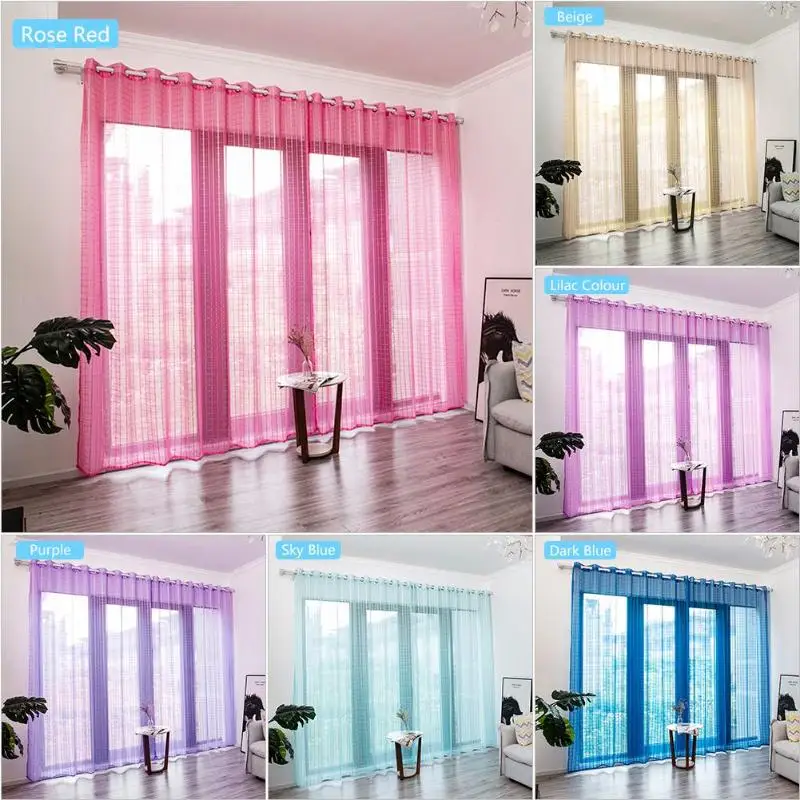 

Solid Tulle Curtains for Window Screens Modern Japan Cotton and Linen Light Sheer Voile Transparent Curtains for Living Room