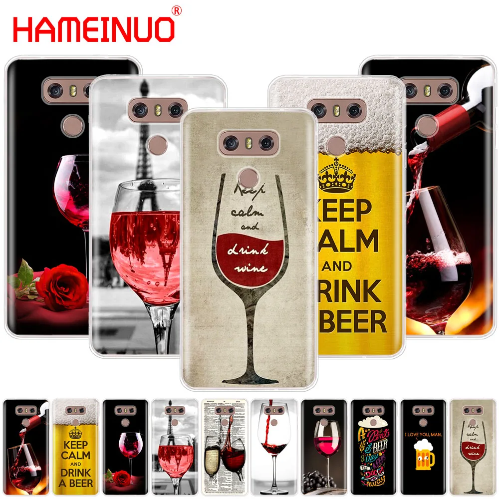 HAMEINUO keep calm and drink a bear wine case phone cover for LG G7 Q6 G6 MINI G5 K10 K4 K8 2017 2016 X POWER 2 V20 V30 2018 | Мобильные