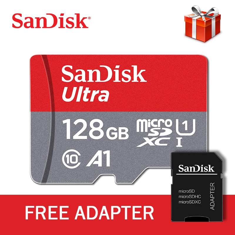 Новейшая карта micro sd sandisk 32 Гб карта памяти 16 Гб 64 Гб sd-карта 128 ГБ с адаптером класс 10 картао де Мемория для телефона huawei