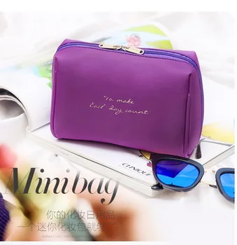 

by dhl or ems 100pcs Portable Make up Women Makeup Organizer Bag Girls Cosmetic Bag Toiletry Travel Kits Storage bag