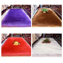 Мягкий теплый флисовый Коврик для пола из искусственной шерсти для гостиной, дома и офиса, толстая нескользящая Механическая стирка, стелька