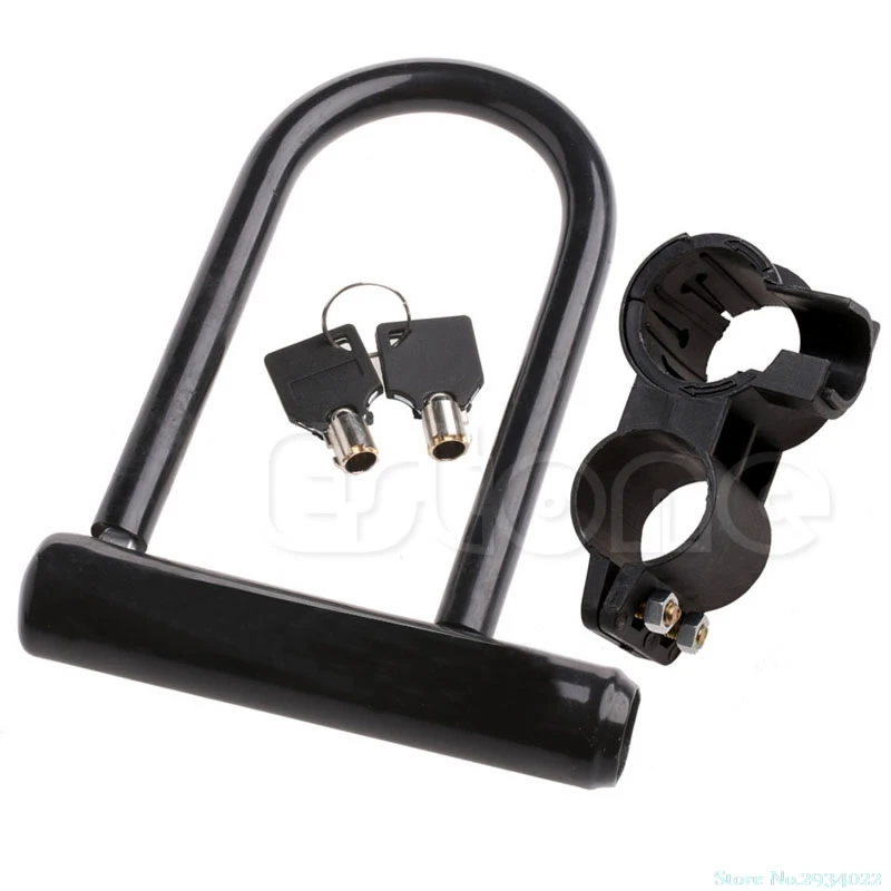 

New Bike Bicycle Motorcycle Cycling Scooter Security Steel Chain U Lock Shackle Drop Ship