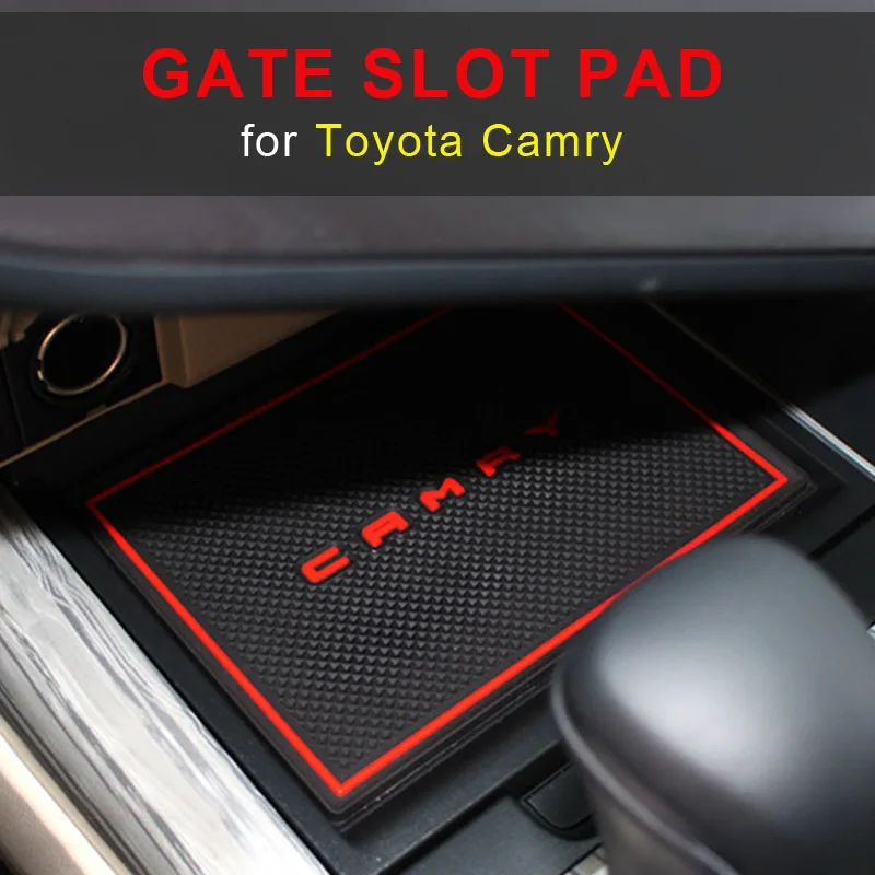 

For Toyota Camry Car Styling Slot Pad Interior Door Groove Mat Latex Anti-Slip Cushion Car Dedicated
