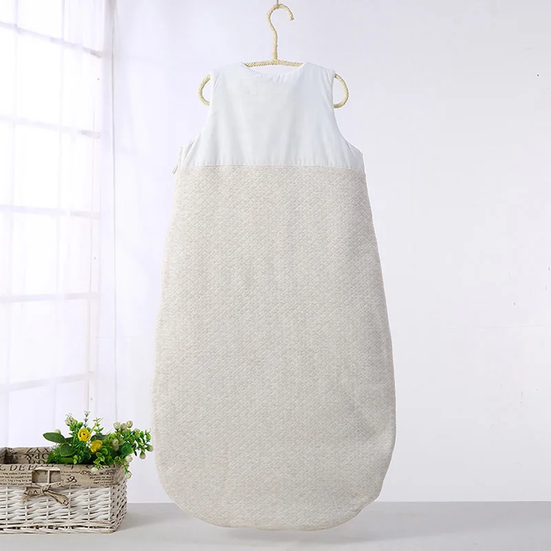 Ceny Dla dzieci noworodka bez rękawów dla dzieci chłopców i dziewcząt śpiwory miękkie zimowe dla dzieci ciepłe grube bawełniane kontroli kołdra do spania torba na ramię długi na zamek błyskawiczny