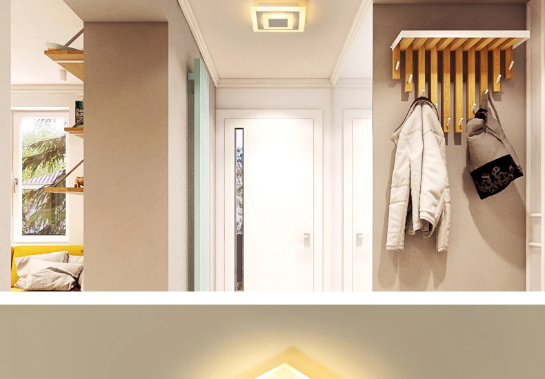 Современные светодиодные потолочные лампы для прихожей, балконов, коридоров, потолочные лампы 7 Вт, для спальни, акриловые лампы, светильники