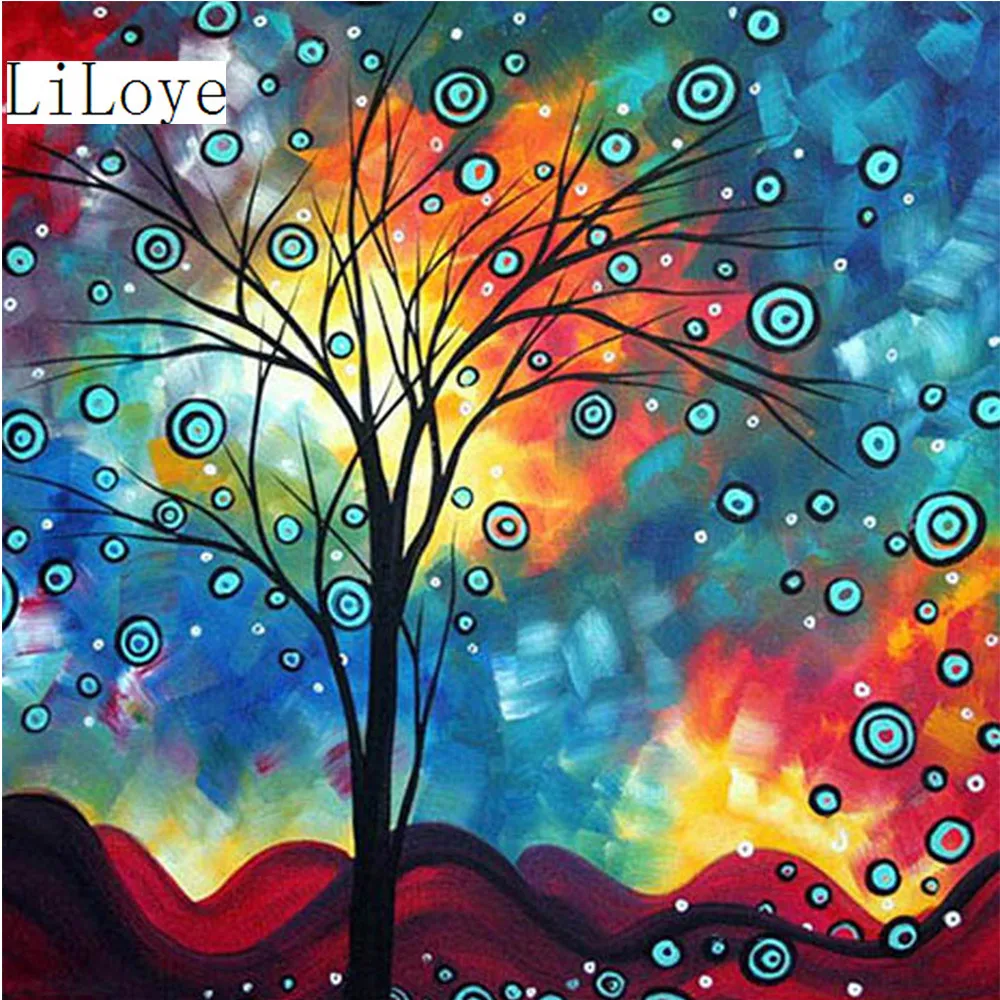 LI LOYE DIY diamond painting abstract rhinestone pasted cross stitch