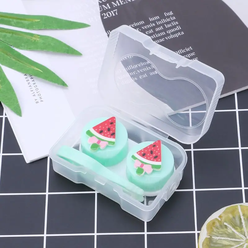 

Contact Lens Box Creative Travel Portable Case Eyes Care Storage Kit Container Mini Contact Lens Case Box Holder