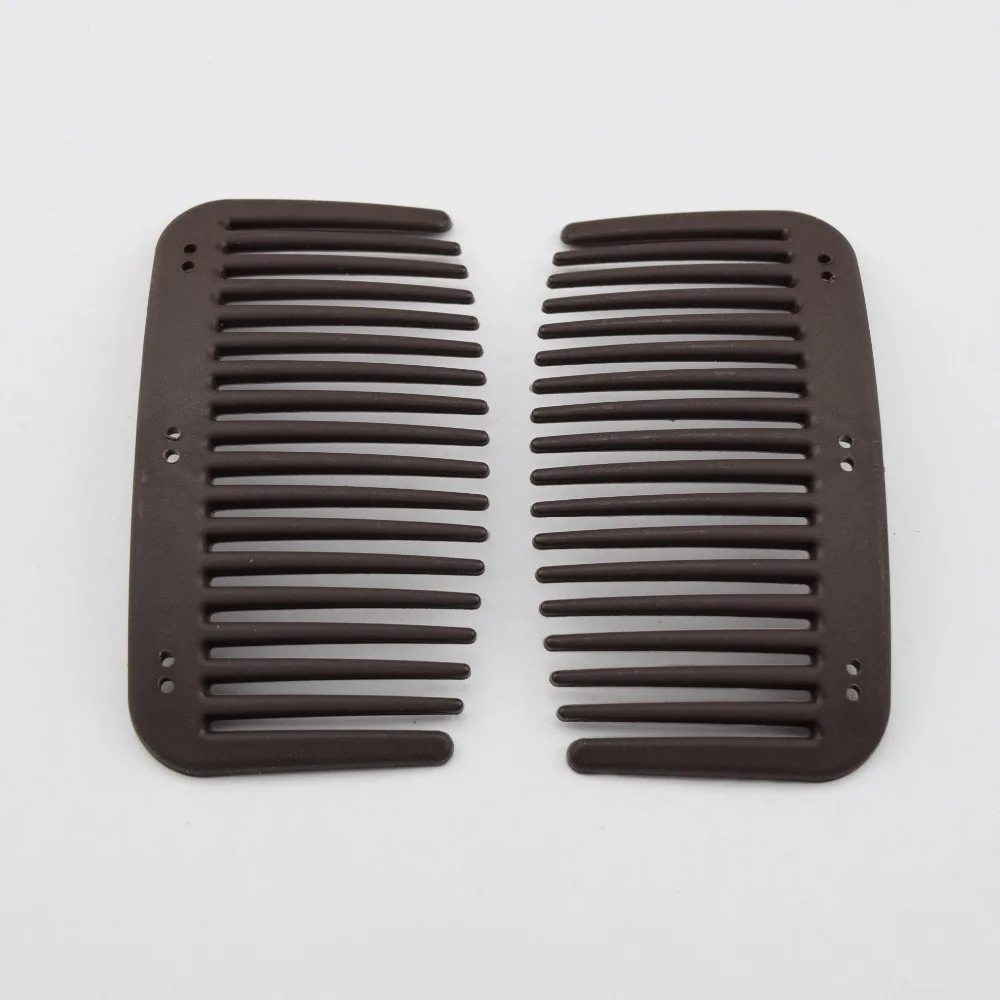 200pcs/lot Middle Plain Hair Small Comb hairwear barrettes hair accessory medium Size Old otter Comb the middle two holes closer