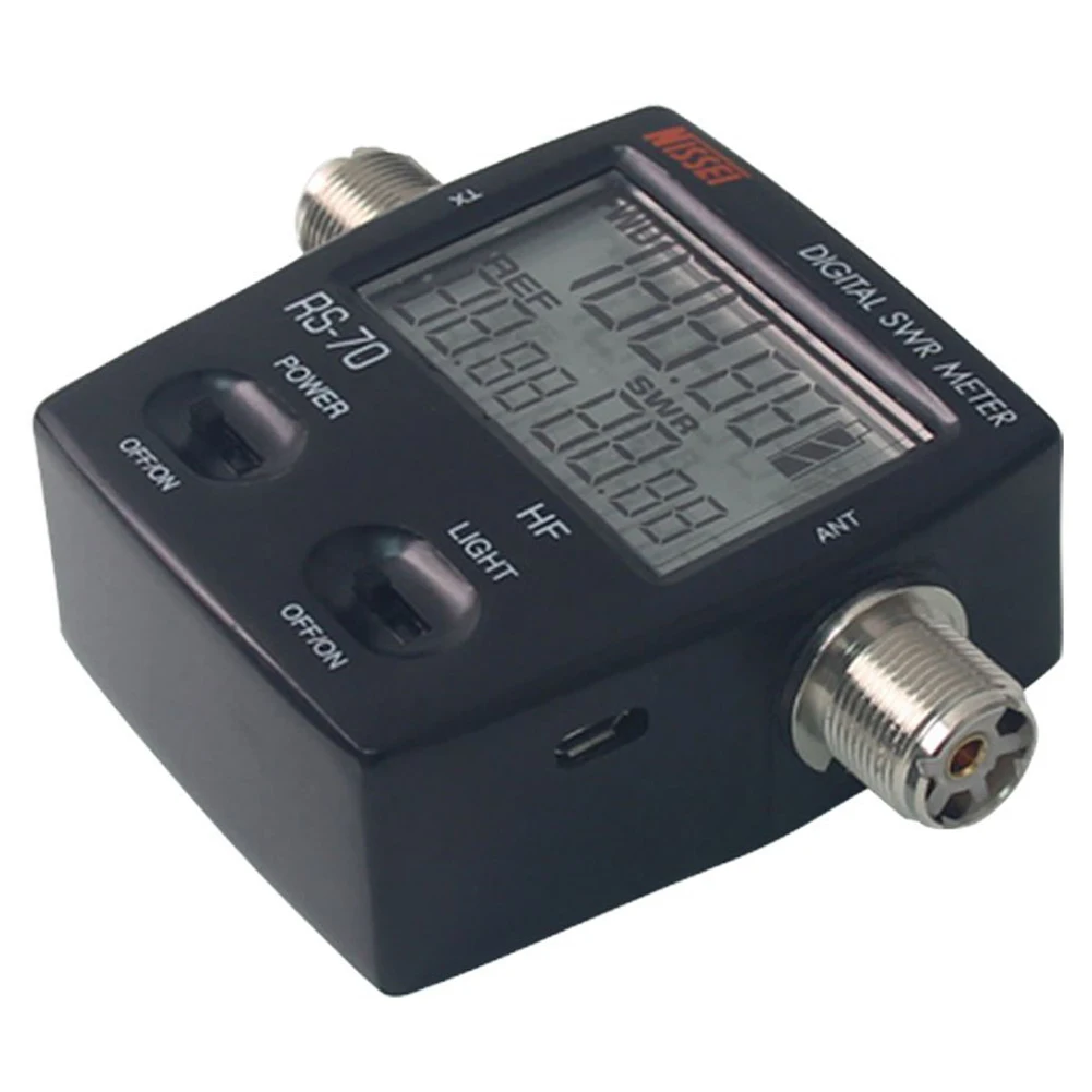 

NISSEl RS-70 Digital SWR & Power Meter 1.6-60 Mhz HF 200W For 2 Way Radios