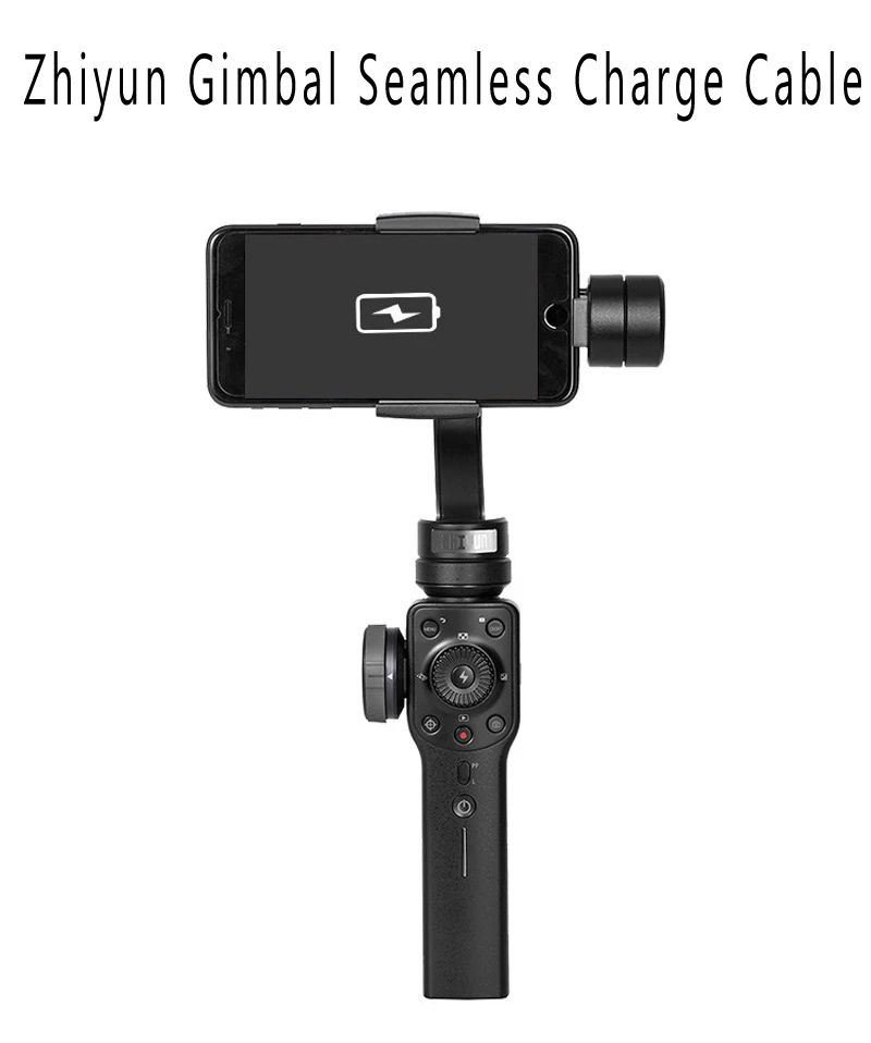 Zhiyun smooth 4 аксессуары зарядный кабель 75 мм бесшовный для lightning iphone 6 7 8 X XS XR android type c Feiyutech vimble 2
