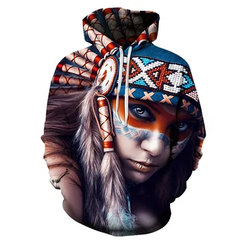 

3D hooded shirt unisex fashion comfortable digital printing 2018 new men and women casual long-sleeved round neck hoodie