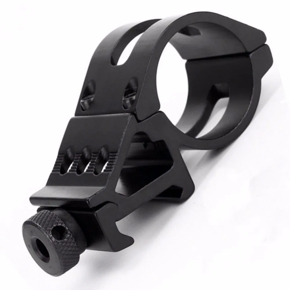 

25mm/30mm Tactical Offset Ring Rifle Flashlight Torch Laser Mount Rail 20mm Weaver Hunting Accessories 45 Degress