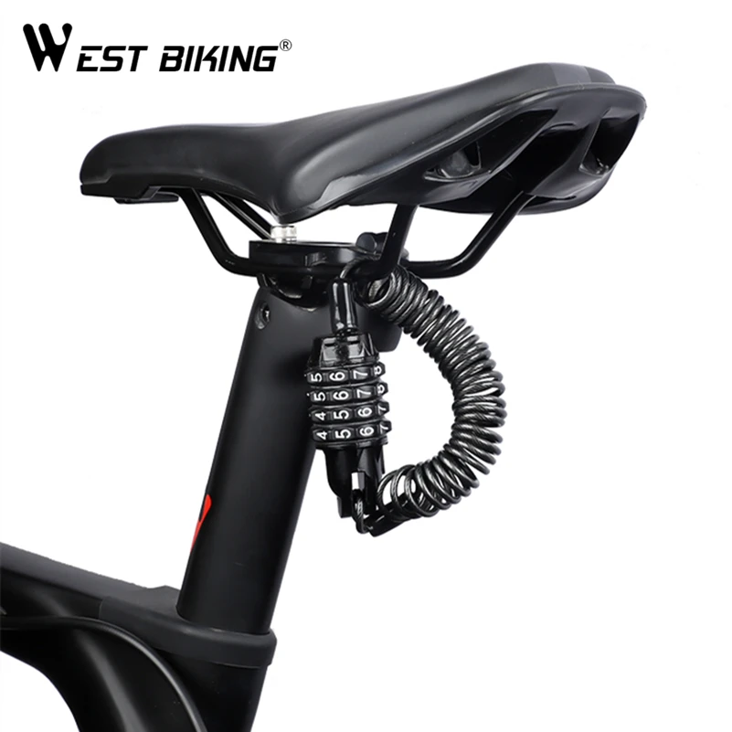 WEST BIKING велосипедный шлем замок безопасности Противоугонный мини пароль