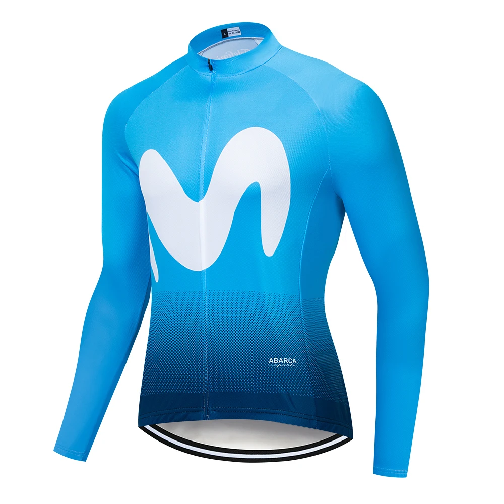 

2019 M letter Men Pro Team Cycling Clothing summer Breathable Cycling Jersey Long Sleeve Mountain Bike Jersey Bicycle Clothing