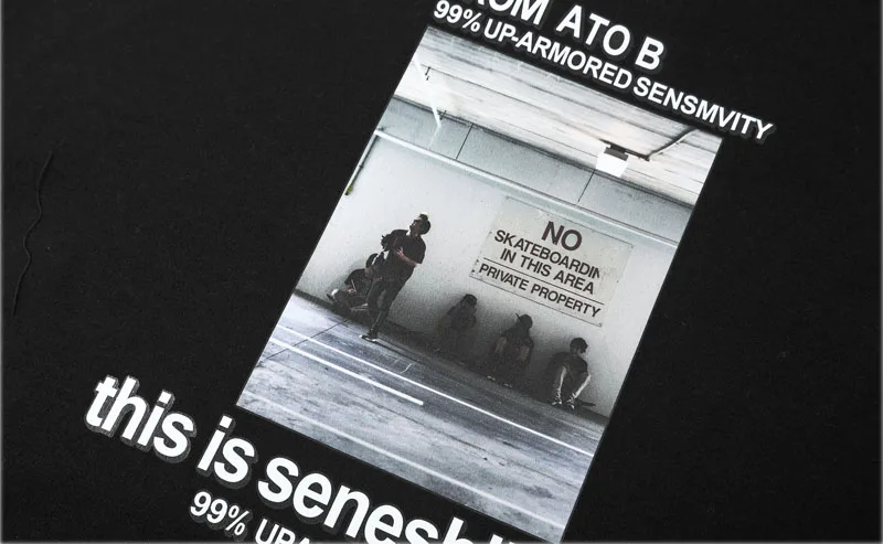 Корейская мода Для мужчин s толстовки и олимпийки это Senesbilty от Ato B печати хип хоп