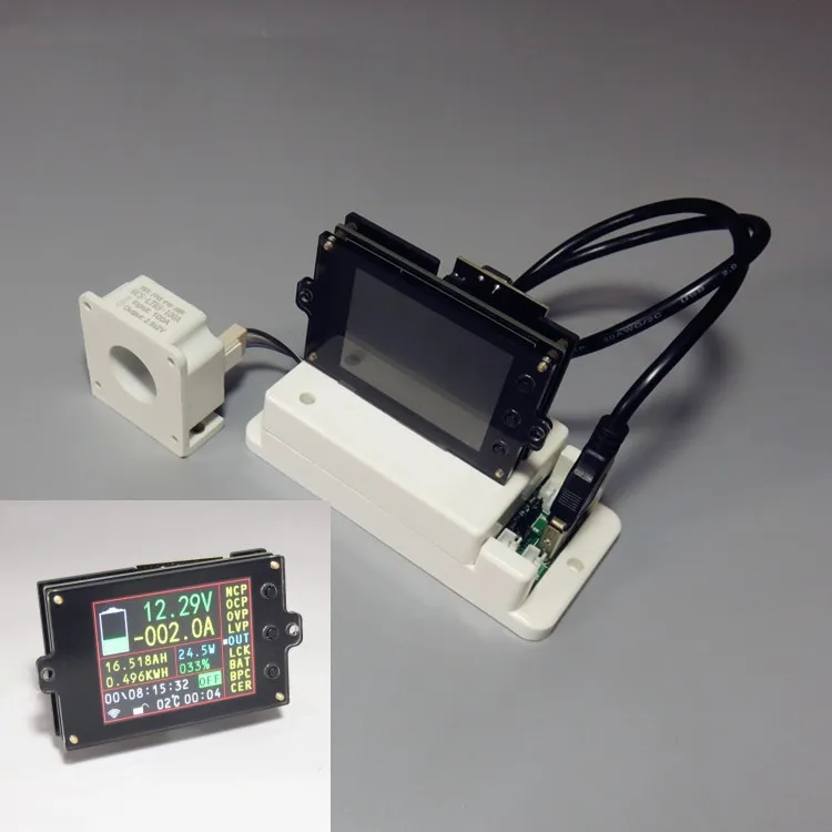 

DC 120v Solar Battery Charging discharge coulometer capacity Power detector Tester Wireless voltage meter ammeter