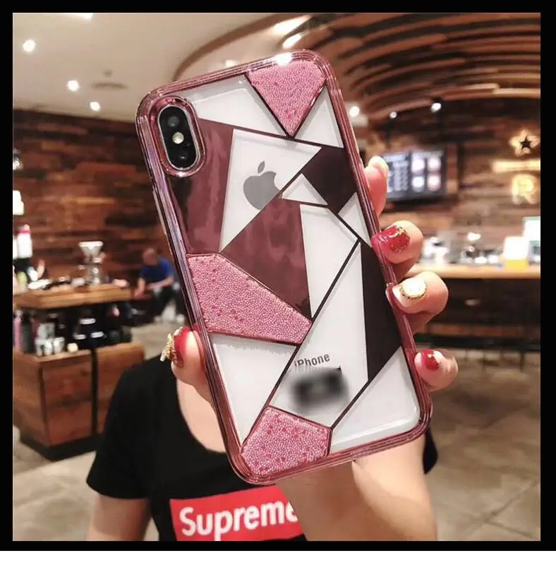 Iphone xs max Swarovski чехол для телефона 6s простой 7plus Мягкий все включено анти осень 8