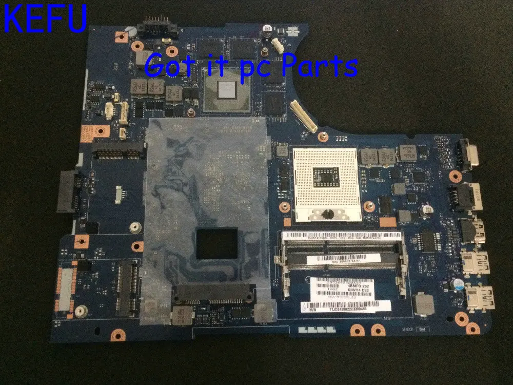 

KEFU!!! SUPER QIWY4 LA-8002P REV : 1A Laptop Motherboard for Lenovo Ideapad Y580 Notebook PC VIDEO CHIP GTX660M 2GB
