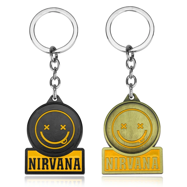 Classic NIRVANA Keychain Rock Band Unplug Key Chain Keyring Alloy Key