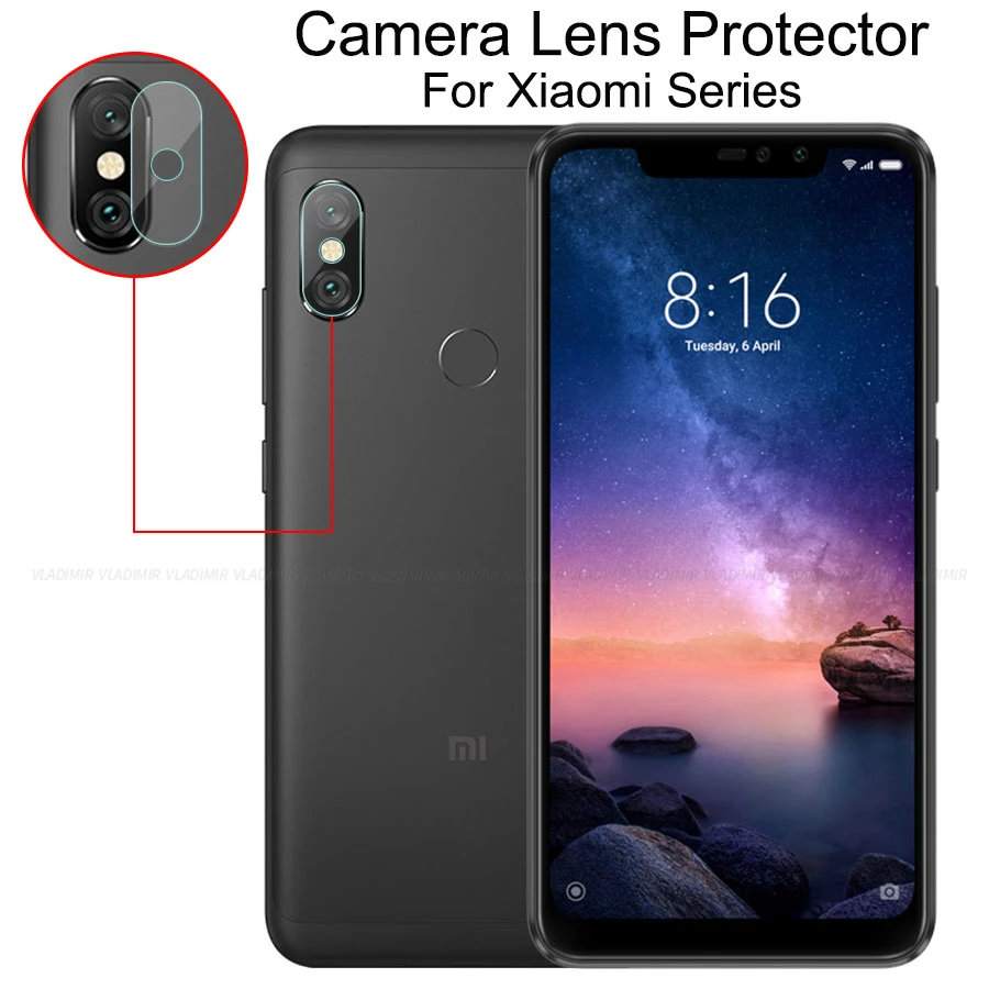 Vladimir объектив прозрачное закаленное стекло для Xiaomi Redmi Note 6 5 Pro глобальная задняя
