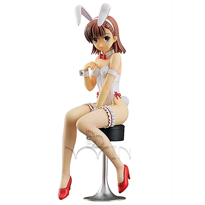

40CM pvc anime figure Toaru Kagaku No Railgun Misaka Mikoto Bunny Girl ver action figure collectible model brinquedos NN5