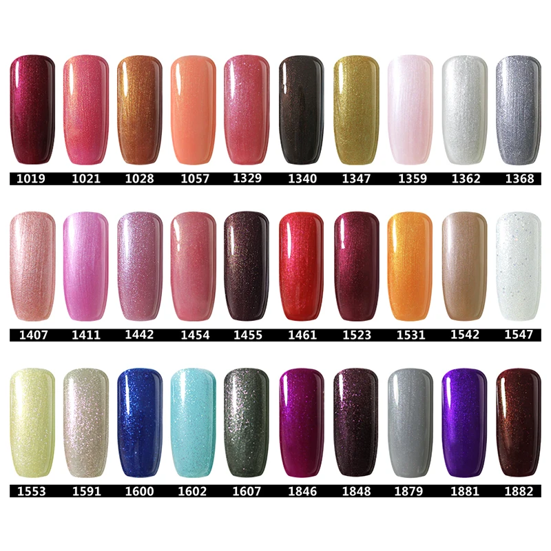 BELLE FILLE Bling УФ Гель лак 10 мл Soak Off Gel Nail Polish гель ногтей Полупостоянный 1461|Гель для